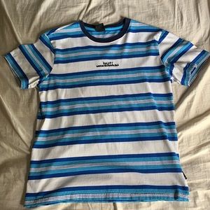 Huf worldwide striped t shirt. Great condition!